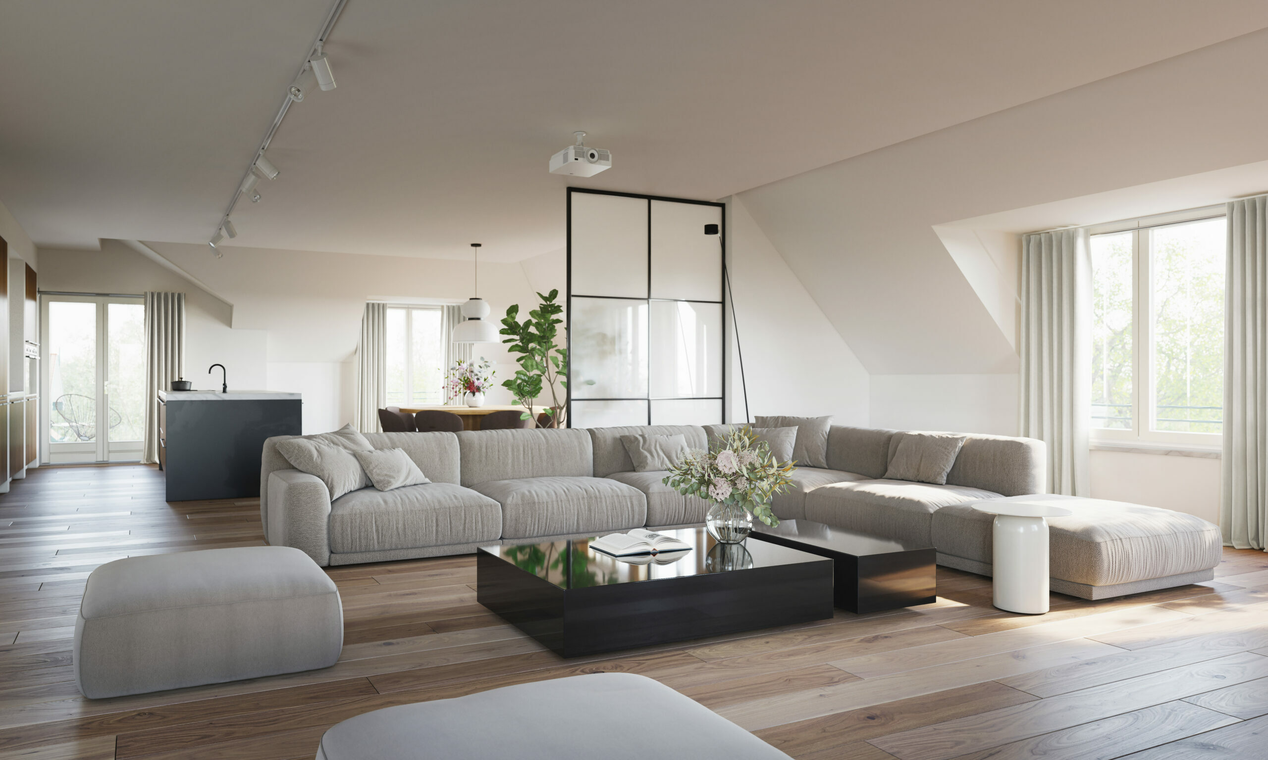 Modern interieur render