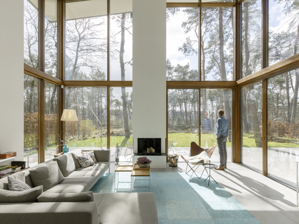 interieur modern woonhuis in de bossen in zeist villa bouwen