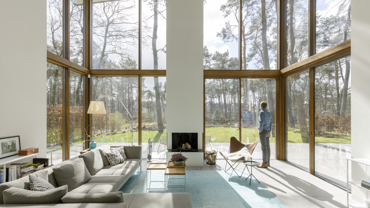 interieur modern woonhuis in de bossen in zeist villa bouwen