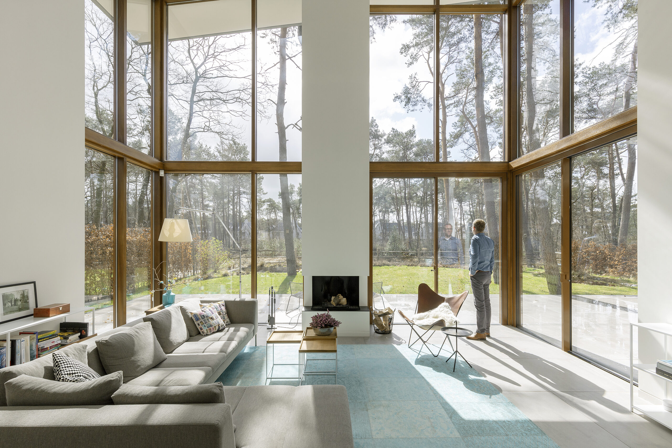 interieur modern woonhuis in de bossen in zeist villa bouwen