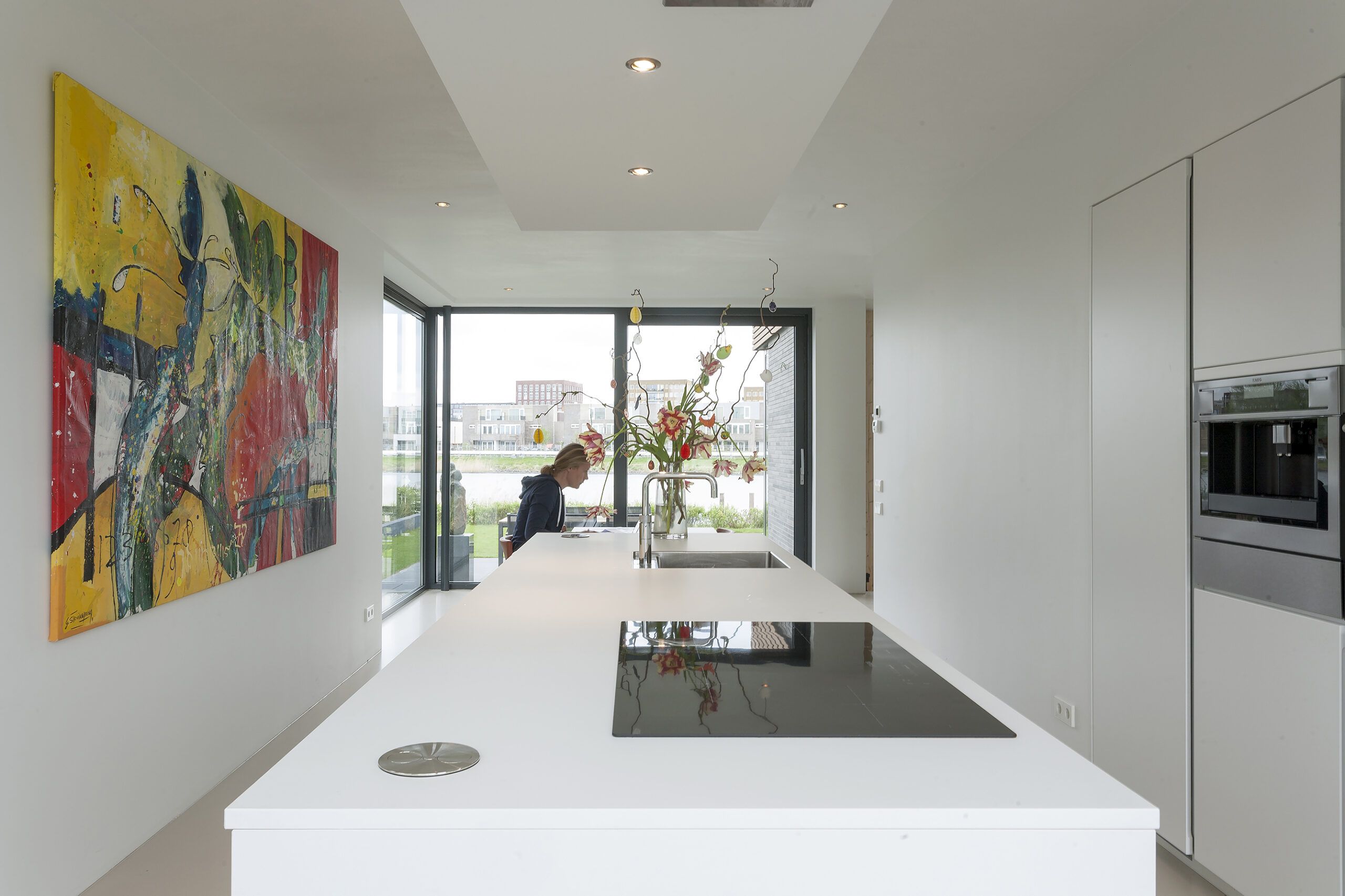 interieur van het moderne huis op IJburg