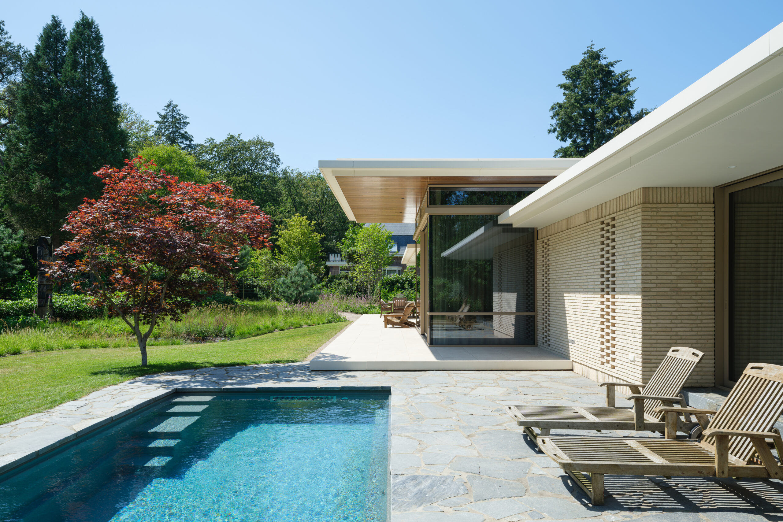 Moderne bungalow zwembad